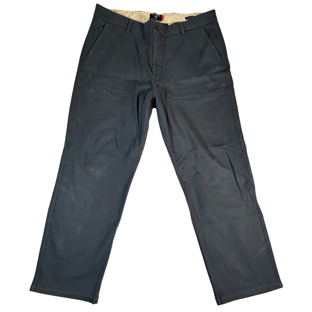 Dockers Mens Straight Leg Smart 360 Flex Chino Pants Dark Gray Size 36 NWOT